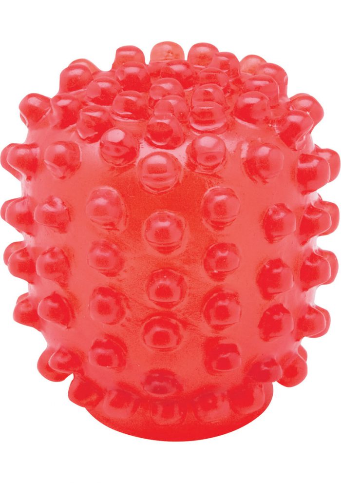 Adam And Eve Magic Massager Nubby Lover Attachment 3 Inch Red