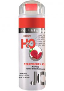 Jo H2O Flavored Water Based Lubricant Strawberry Kiss 4 Ounce