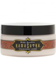 Kama Sutra Body Souffle Kissable Cream For Sensual Massage 7.5 Ounce Strawberry Crème