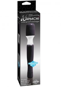 Mini Wanachi Silicone Massager Waterproof 8.25 Inch Black