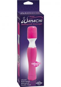 Maxi Wanachi Silicone Massager Waterproof 9 Inch Pink