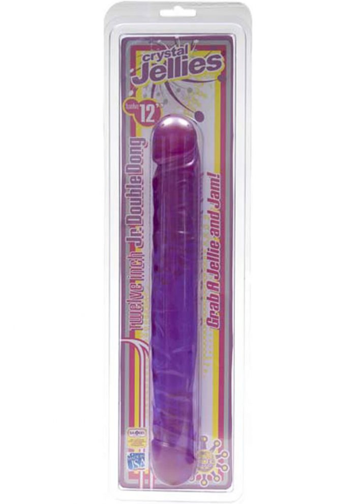 Crystal Jellies Junior Double Dong Sil A Gel 12 Inch Purple