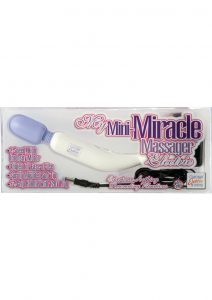 My Mini Miracle Massager Electric 2 Speed 120 Colt 8 Inch White With Purple