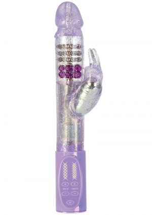 Thrusting Jack Rabbit Dual Vibe Waterproof 4.75 Inch Purple