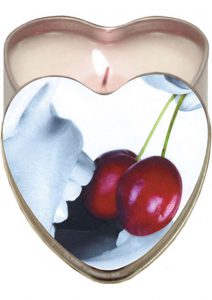 Edible Candle Heart Massage Oil Candle Cherry 4 Ounce