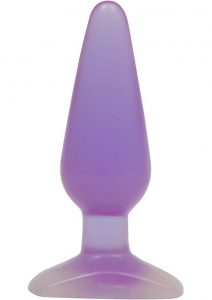 Crystal Jellies Medium Butt Plug Sil A Gel Purple