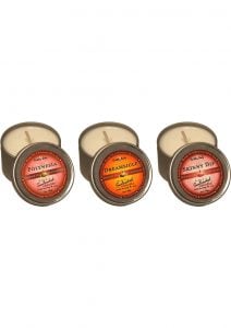 Massage Candle Trio 3 In 1 Suntoched Round Massage Oil Candles 3 Per Bag