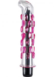Icicles No 19 Glass Vibrator 7.5 Inch Clear Pink