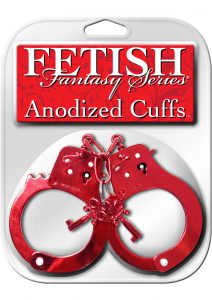 Fetish Fantasy Anodized Cuffs Red