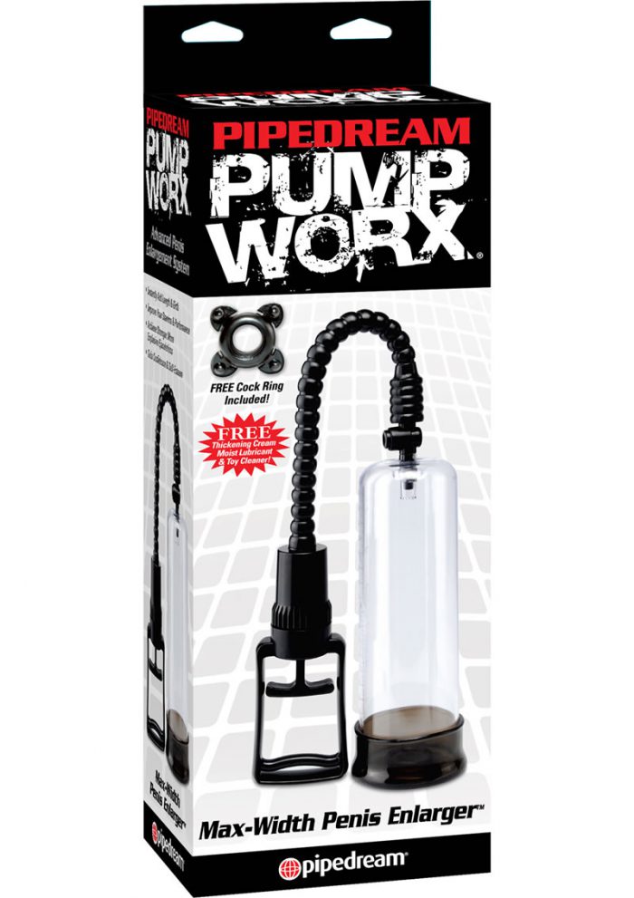 Pump Worx Max Width Penis Enlarger Clear