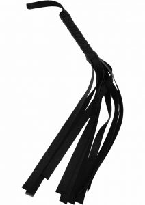 Sex and Mischief Faux Leather Flogger Black