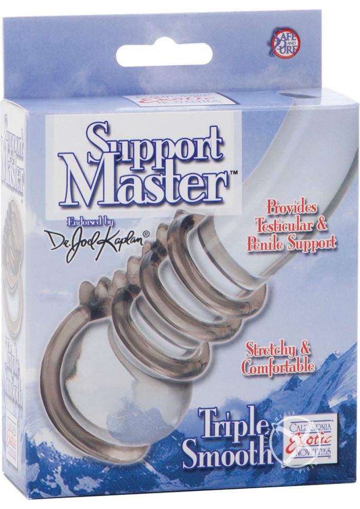 Dr Joel Kaplan Support Master Triple Smooth Cock Ring Smoke