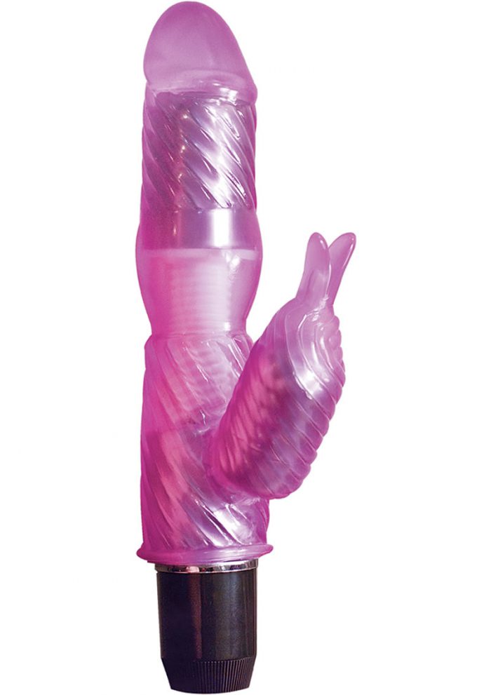 Orgasmic Gels Magic Rabbit Vibrator Waterproof 7 Inch Pink