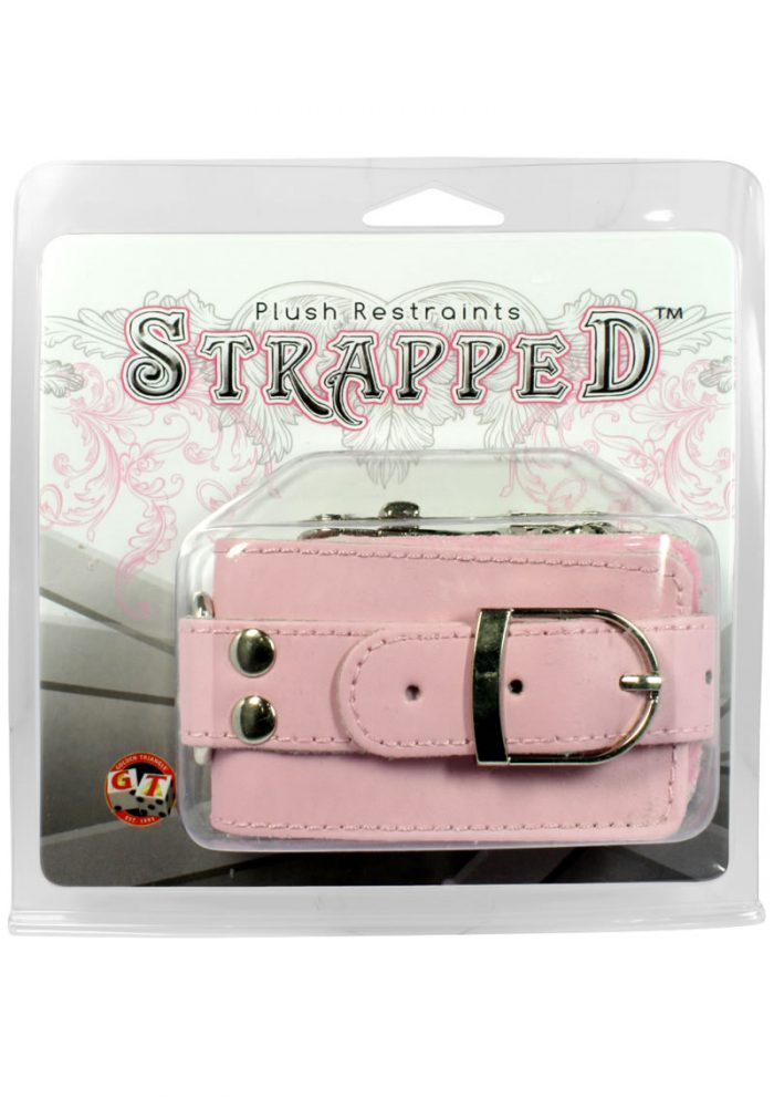 Strapped Plush Restraints Pink