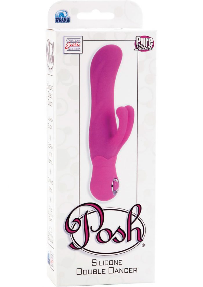 Posh Silicone Double Dancer Vibrator Waterproof Pink