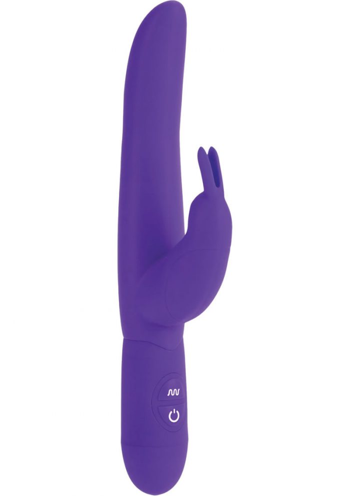 Posh 10 Function Dual Motor Bounding Bunny Silicone Vibrator Waterproof Purple