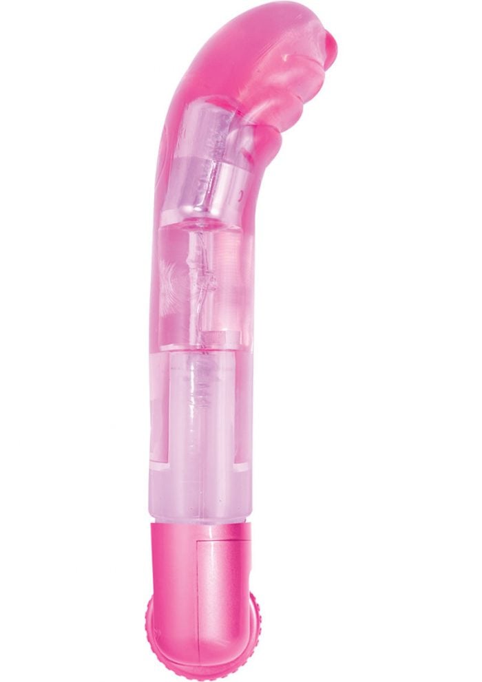 Orgasmic Gels Magic G Spot Vibrator Waterproof Pink 6.5 Inch