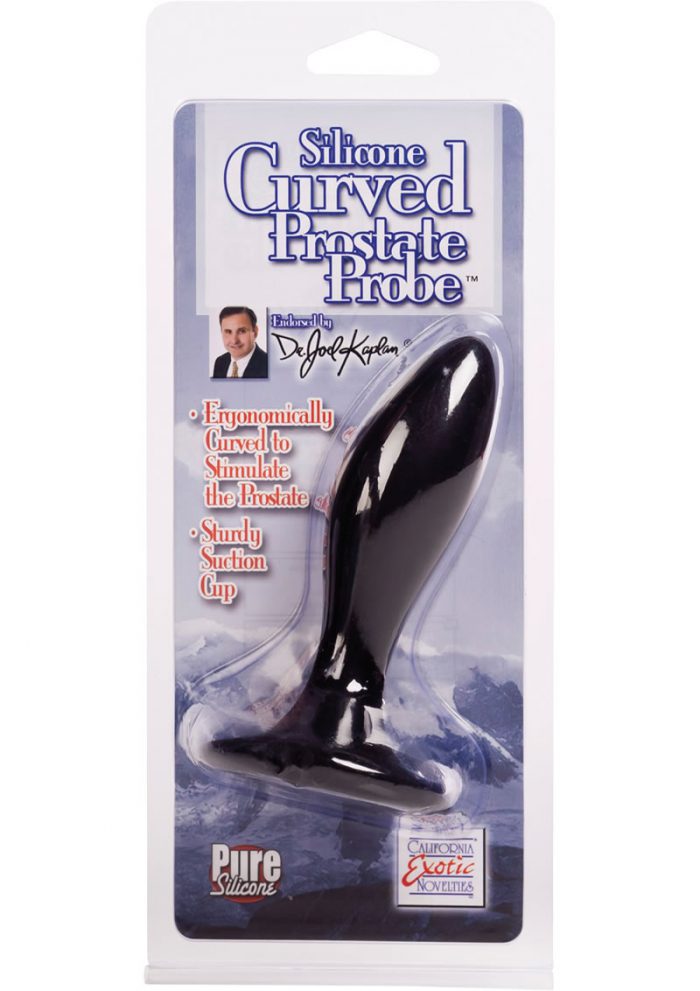 Dr Joel Kaplan Silicone Prostate Probe Anal Plug Black 4 Inch