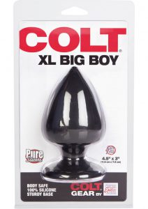 Colt XL Big Boy Silicone Anal Plug Black 4.5 Inch