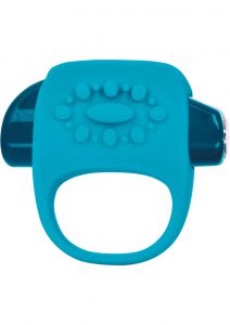 Key Halo Silicone Vibrating Ring Waterproof Robin Egg Blue