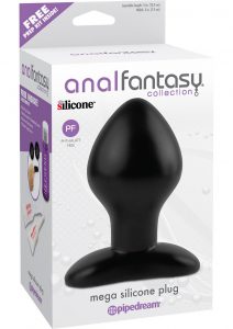 Anal Fantasy Collection Mega Silicone Plug Black 5 Inch