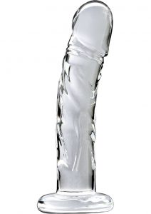 Icicles No 62 Dildo Glass Clear 6.5 Inch