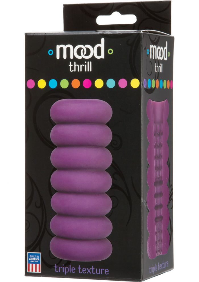 Mood Thrill Triple Texture Masturbator Purple