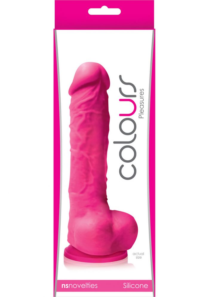 Colours Pleasures Silicone Dong Pink 5 Inch