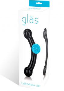 Glas Double Bull Black Dildo