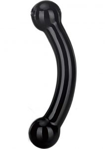 Glas Double Bull Black Dildo