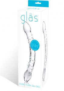 Glas Double Trouble Glass Dildo Clear