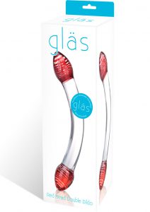 Glas Red Head Double Dildo