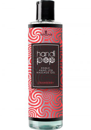 Handipop Edible Hand Job Massage Gel Strawberry 4.2 Ounce