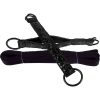 Sinful Black Vinyl Bed Restraint Straps Black