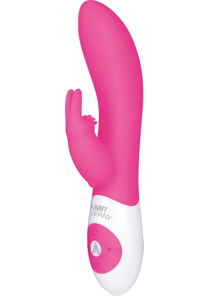 The Rotating Rabbit Rechargeable Silicone Vibe Waterproof Pink