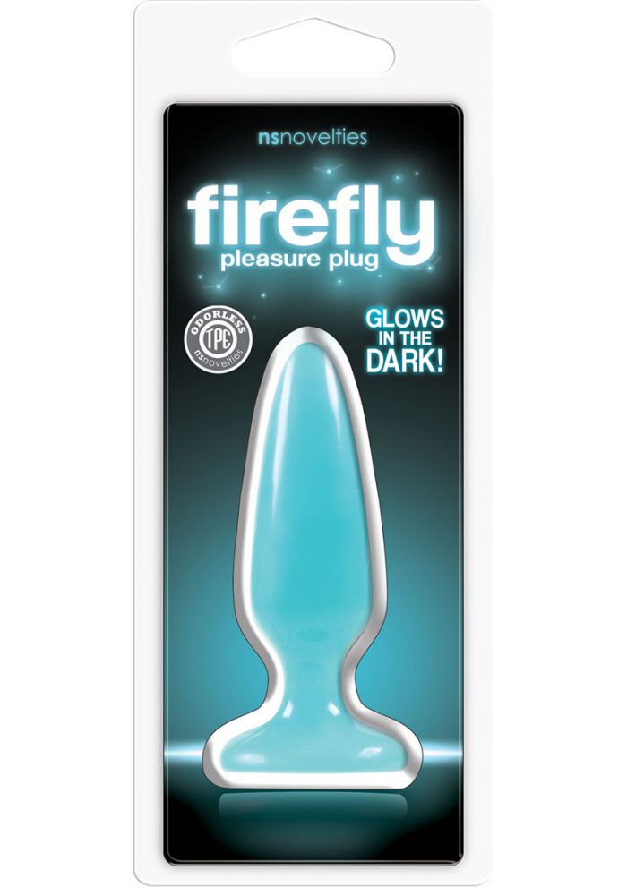 Firefly Glow In The Dark Pleasure Plug Blue Small