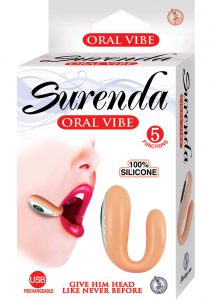 Surenda Silicone Oral Vibe Rechargeable 5 Function Waterproof Flesh 2.25 Inch