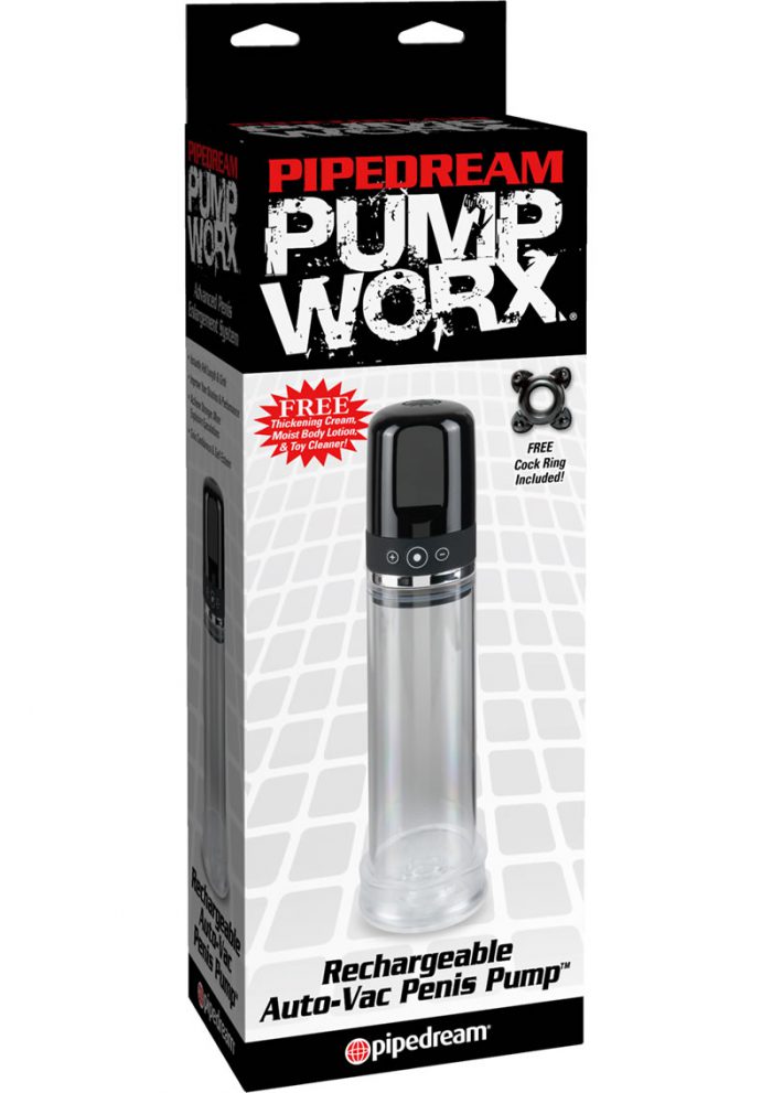 Pump Worx Rechargeable Auto Vac Penis Pump 7.5 Inches