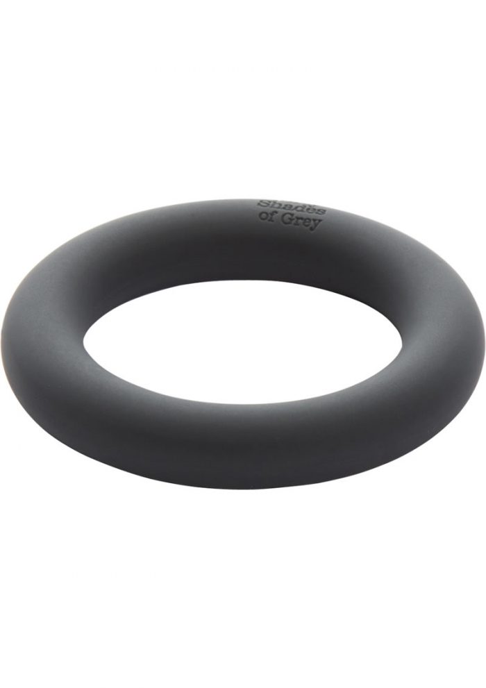 Fifty Shades Of Grey Silicone Cockring Black