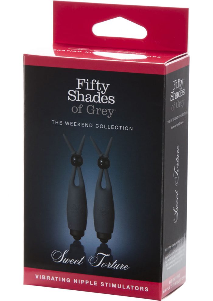 Fifty Shades Of Grey Sweet Torture Vibe Nipple Stimulators Black