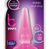 B Yours Basic Anal Plug Pink 4.25 Inch