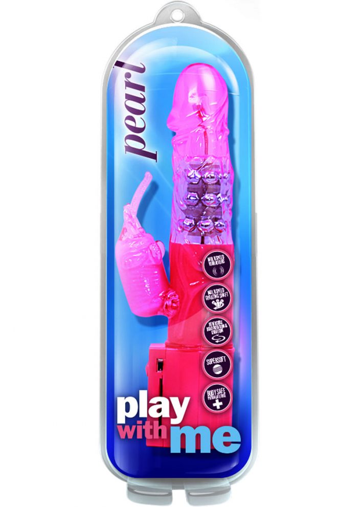 Play With Me Pearl Gyrating Vibe Pink 9.5 Inch