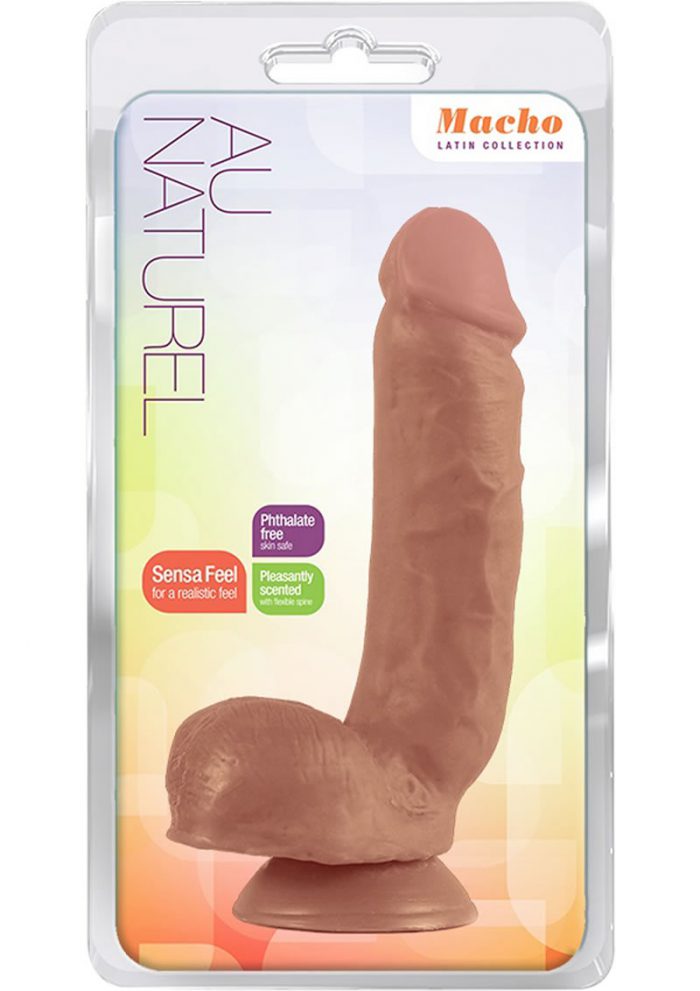 Au Naturel Macho Latin Collection Realistic Dildo 8.75 Inch