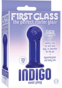 The 9 First Glass Indigo Anal Plug Blue