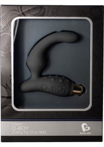 O Boy 7 Speed Prostate And Perineum Silicone Massager Waterproof Sexy Black