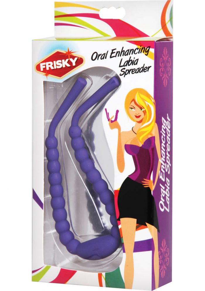 Frisky Oral Enhancing Labia Spreader Purple