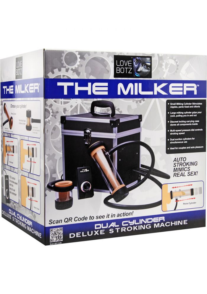 Love Botz The Milker Dual Cylinder Deluxe Stroking Machine