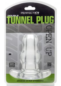 Perfect Fit Double Tunnel Plug Clear Medium