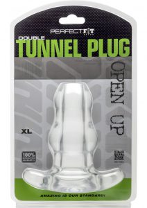 Perfect Fit Double Tunnel Plug Clear XL