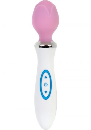 Luminous Love Bud Silicone Light Up Rechargeable Wand 8.4 Inch
